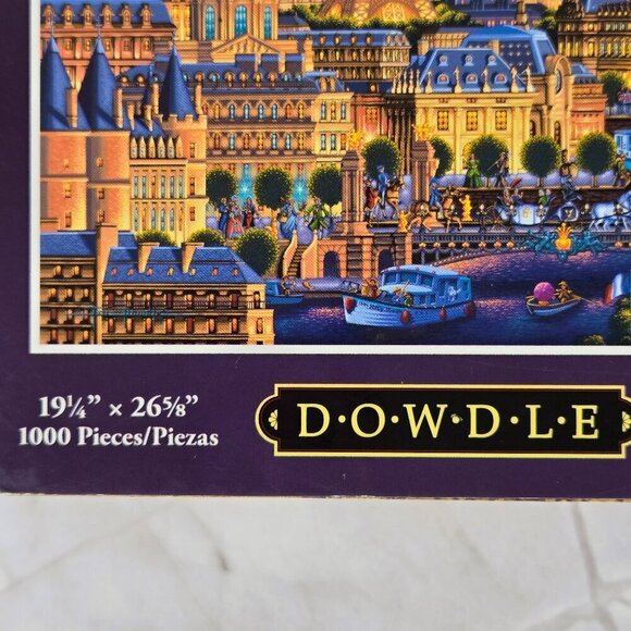 Dowdle Paris City of Lights 1000 Piece Jigsaw Puzzle NWT Activity Hobby Family - Picture 3 of 9